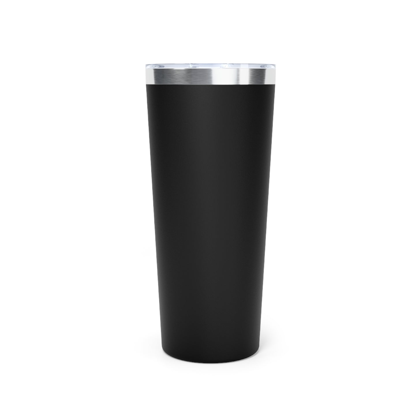 22oz Copper Vacuum Tumbler — Black Ankh Emblem with Red & Gold Accents