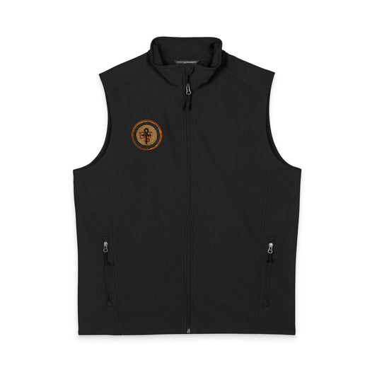 DBT Men's Soft Shell Vest — Autumn Laurel Emblem