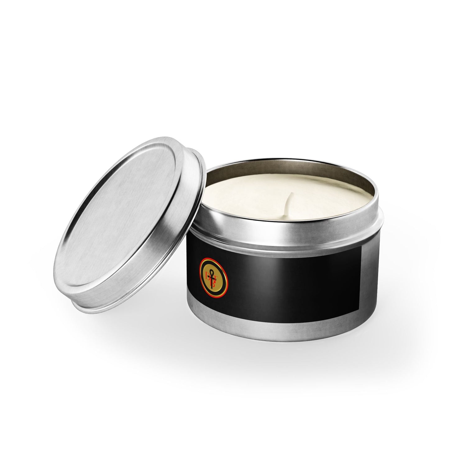 Anchor & Amber Tin Candle from Printify featuring a nautical scent in a compact metal tin for travel and home decor.