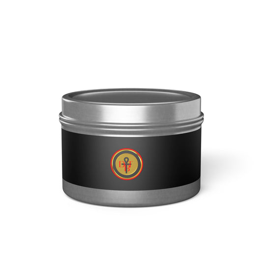 DBT Royalty Anchor and Amber Tin Candle — coconut soy wax travel candle in metal tin