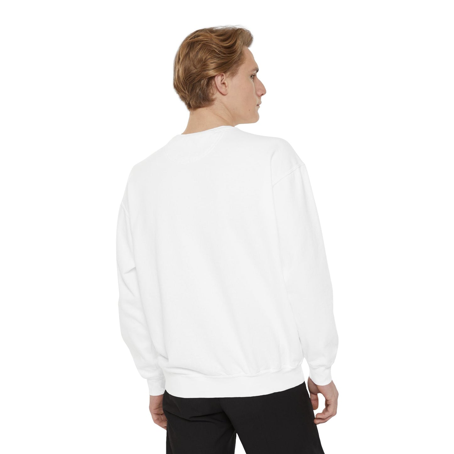 DBT garment-dyed pullover — embroidery-ready chest area