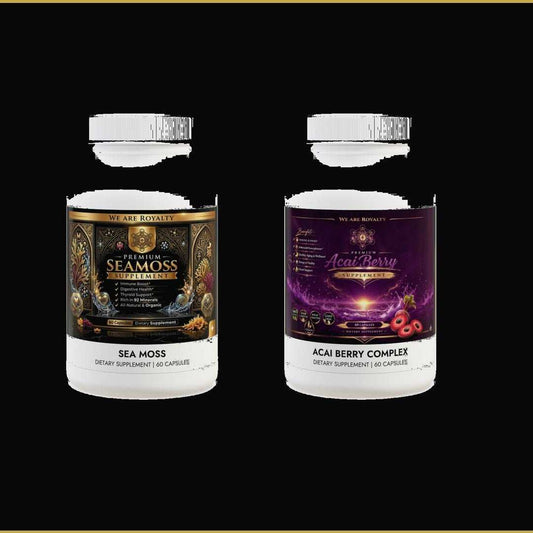 DBT Wellness Starter Bundle — Sea Moss and Acai Berry 60 capsules each DBT Royalty