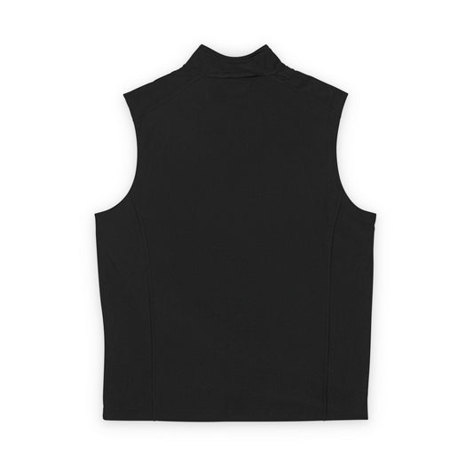 DBT Soft Shell Vest side view — wind resistant microfleece lined