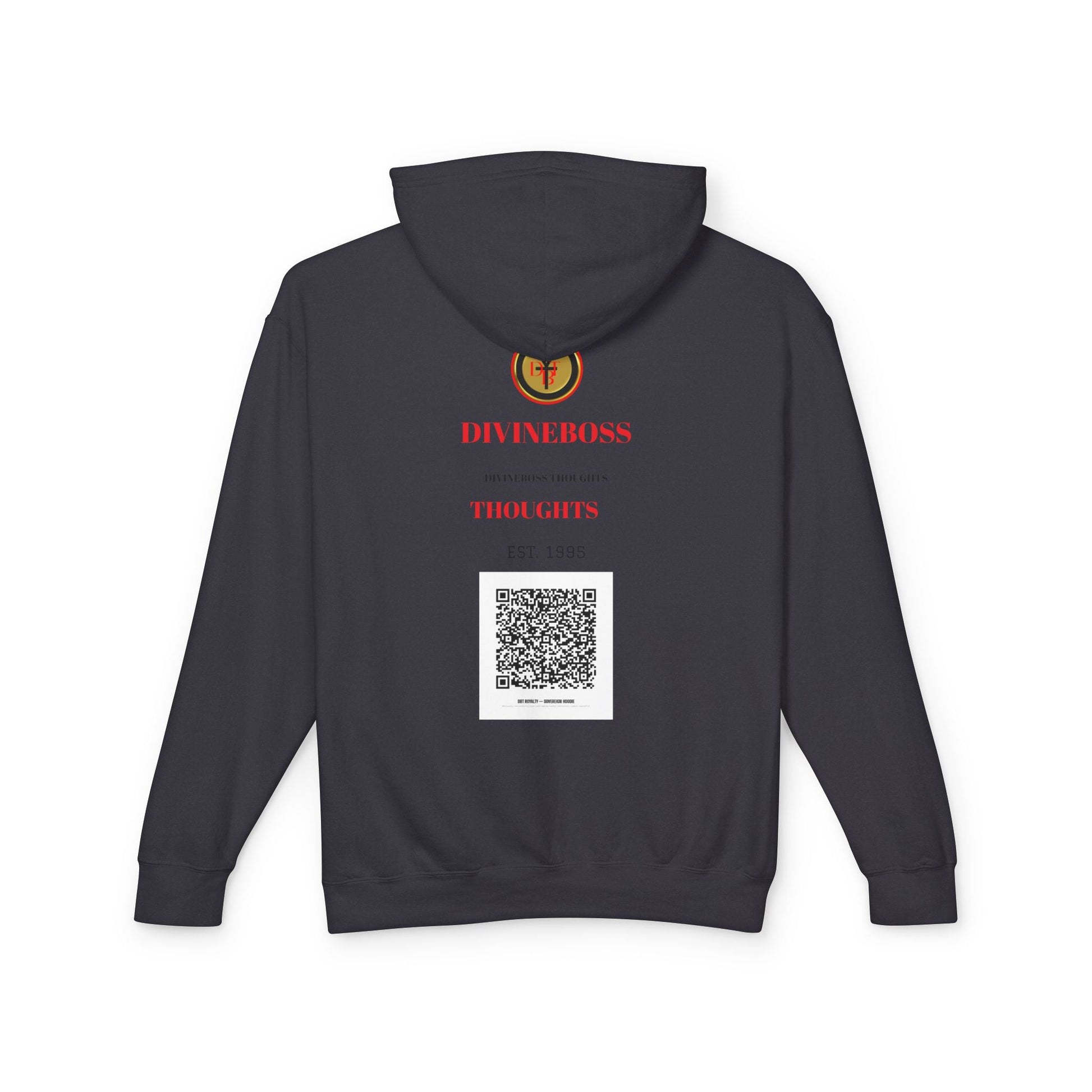 DBT Ankh Hoodie side view — lightweight 100% ring-spun US cotton