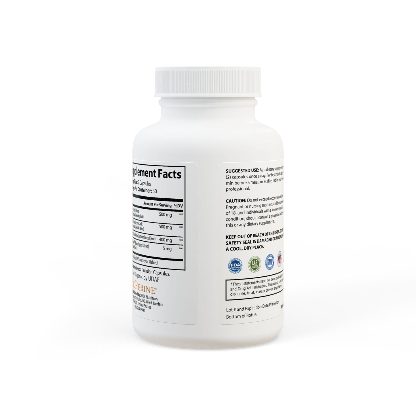 DBT Sea Moss capsules — non-GMO USA assembled GMP certified